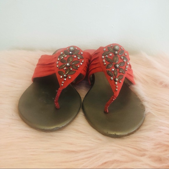 Boho, thong festival sandals Sz 8.5 - Picture 2 of 14